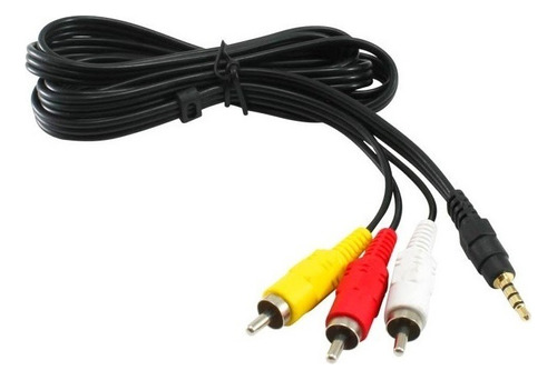 Cable De Audio Auxiliar 3.5 Mm Stereo A Rca Video 3