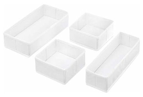 Juego De Organizador De 4 Cajones Blancos