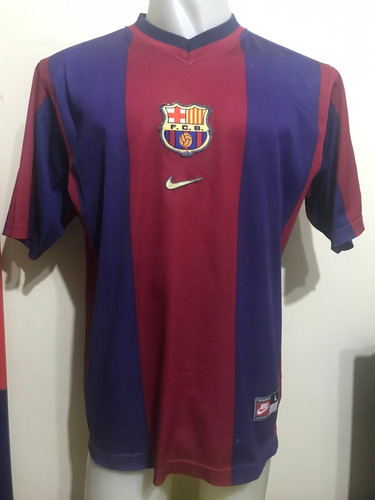 Camiseta Barcelona 1998 1999 Kluivert #9 Holanda L - Xl