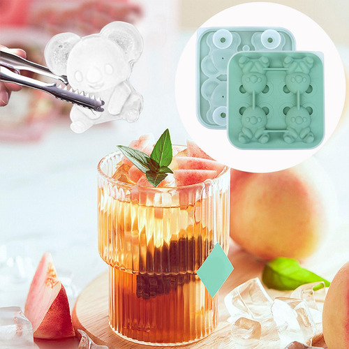 Moldes De Hielo Para Whisky Bandeja Para Hacer Hielo Con 4 C