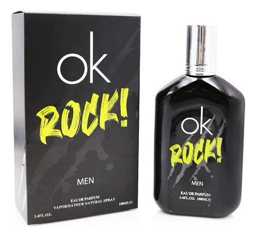 Perfume De Hombre Ok Rock 100ml Volumen De La Unidad 100 Fl Oz