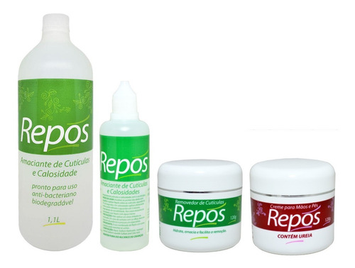 Imagem 1 de 1 de Repos Amaciante De Cutículas + Creme Removedor + Ureia