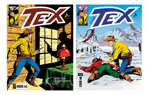 Tex: Edições 339 E 340, De Claudio Nizzi. Série Tex Coleção, Vol. 0. Editora Mythos, Capa Mole, Edição 0 Em Português, 0