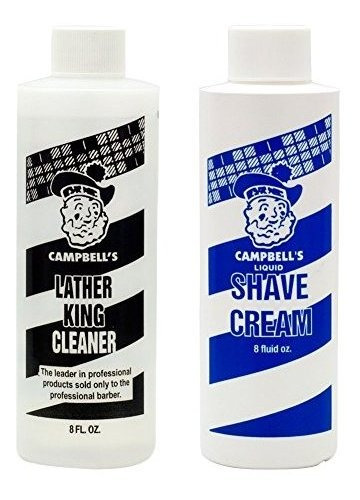 Campbells Latherking Shave Crema Limpiadora Solución 32q2i