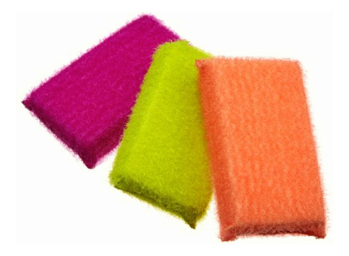 Casabella Scrub Sponge, 3-pack, Assorted Colors