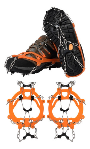 Crampones De 8 Dientes De Acero Inoxidable Para Montañismo