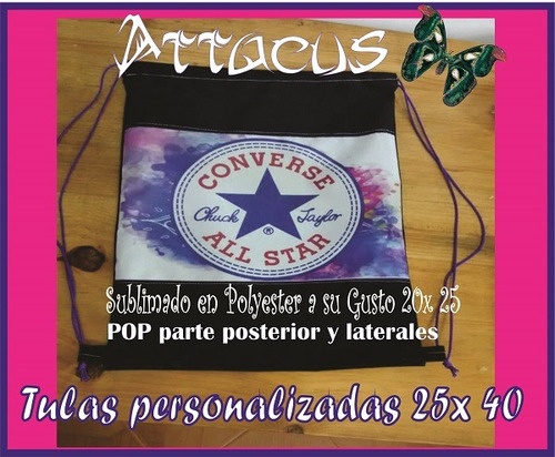 Bolso Tula Deportivo Morral Sublimado (precios+ Bajos) 25x39
