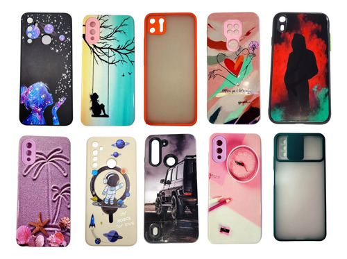  Pack De 10 Cases Estuches Fundas Protectores Para Celular