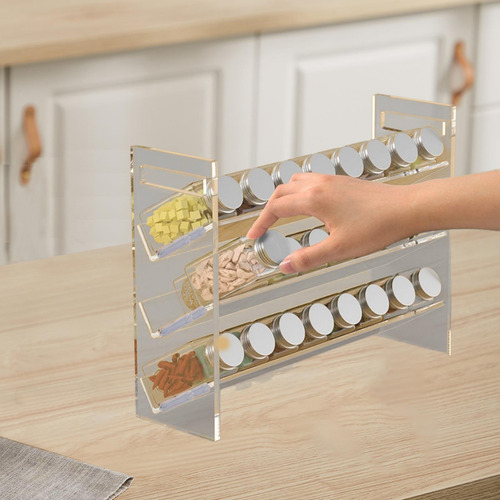 Organizador De Especias De 3 Niveles, Caja De Almacenamiento