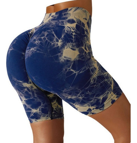 Pantalones Cortos De Gimnasio Leggings Tie-dye De Levantamie