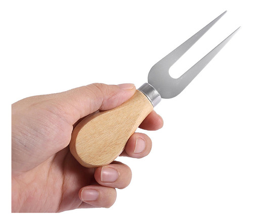 3 X 5x Cuchillos Para Queso Con Mango De Madera, Esparcidor