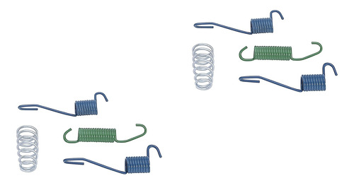 2 Jgos Resortes Zapatas Frenos Tras Ho Cavalier 87 - 94