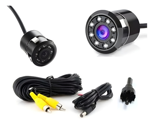 Camara Retroceso Universal 8 Led Infraroja Vision Nocturna