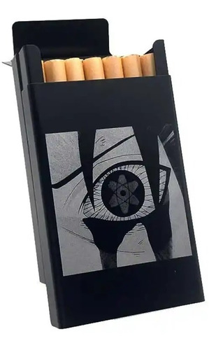 Naruto, Sharingan Caja Metálica Para Cigarro Contenedor  