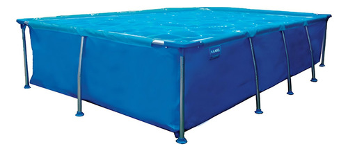 Pileta estructural rectangular Nahuel N°5 con capacidad de 4200 litros de 3m de largo x 2m de ancho  azul diseño bicolor