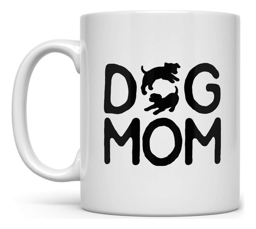 Taza De Café Dog Mom De 11 Onzas, Taza Para Amantes De Los P
