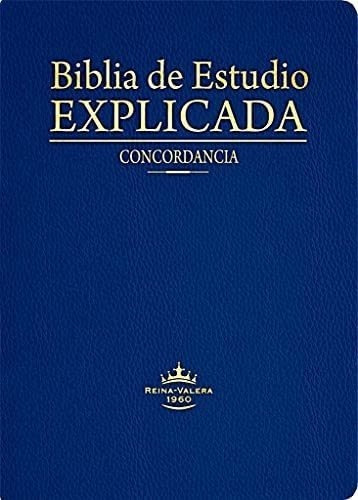 Libro: Biblia Estudio Explicada (piel Especial Azul) (spa&..