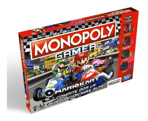Imagen 4 de 5 de Juego de mesa Monopoly Gamer Mario Kart Hasbro E1870