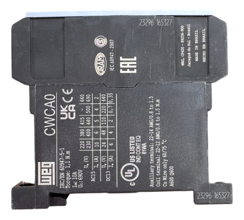 Mini Contator Auxiliar Weg 24 Vca / 24 Vdc