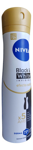 Pack X3 Desodorante Nivea Black White Invisible Efecto Satin