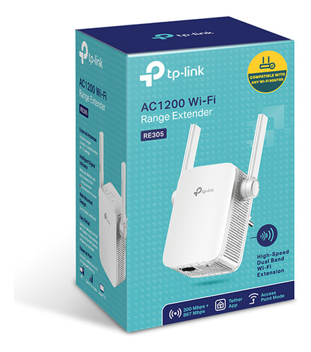 Extensor De Rango Tp-link Re305 Ac1200 Dual Band 802.11ac 12