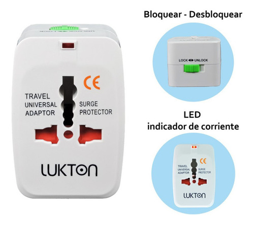 Adaptador Enchufe Universal Internacional All In One 220v