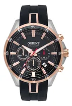 Comprar Relógio Orient Masculino Cronógrafo A Prova Dágua Mergulho Cor da correia Preto Cor do bisel Preto Cor do fundo Preto