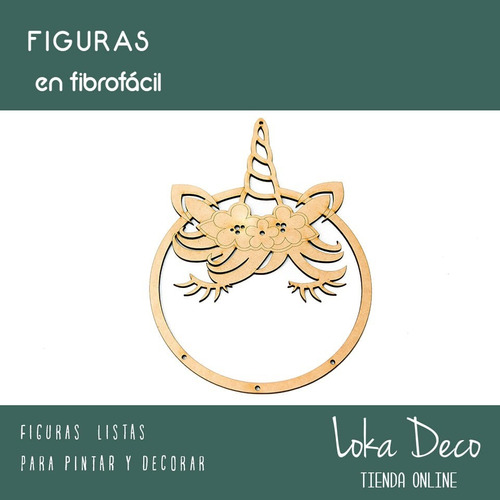 Atrapasueños Unicornio Fibro Fácil Calados 10cm X10 Unidades