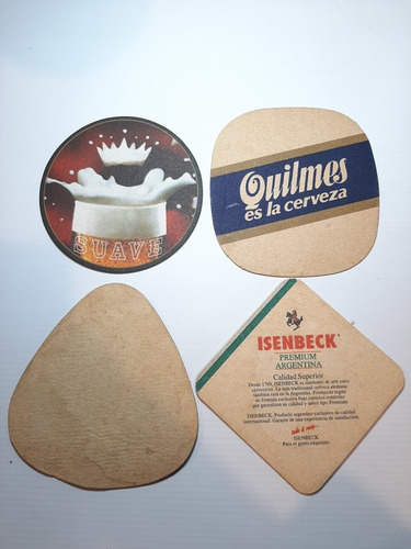 Imagen 9 de 9 de Posavasos Antiguos Quilmes Andes Isenbeck Bud Lotex4 Ro 1303