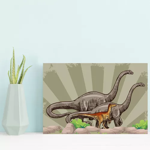 Placa Decorativa Dinossauro Jurassic 30x40 4un Envelopadas Nome Do Desenho  Dinossauro