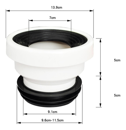 Brida De Inodoro Compensada, Adaptador De Conector De