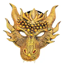 Comprar Dragon Face Mask Halloween Cosplay Mask Animal Green