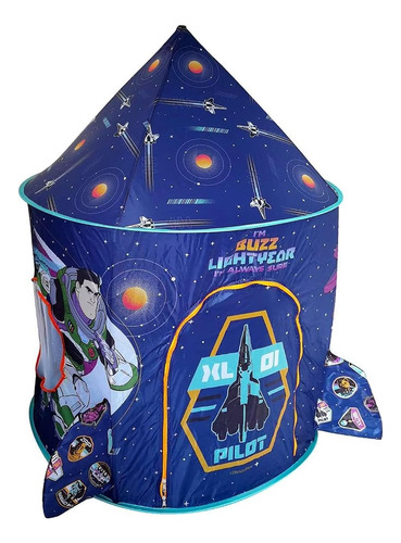 Casa De Campaña Infantil Buzz Lightyear Nave Apache En Caja Azul (Usado)