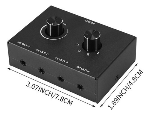 A 1 Conmutador De Audio De 4 Puertos, Conmutador De Audio