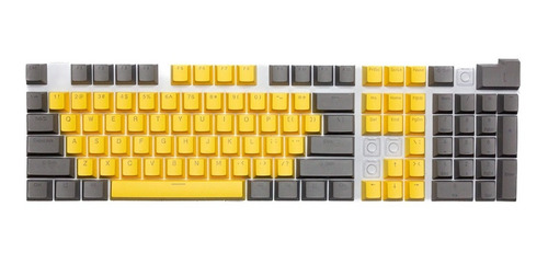 Imagen 3 de 3 de Keycaps Set Color Gris + Amarillo