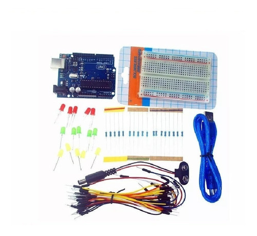 Kit Compatible Arduino Uno Componentes Basicos 9001 Emakers