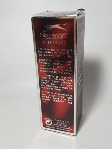 Imagen 3 de 5 de Antigua Caja Pelotas De Golf Slazenger Interlok Mag 59053