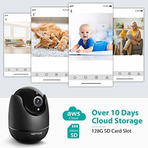 Netvue Indoor Camera, Cámara De Seguridad Mejorada Con...