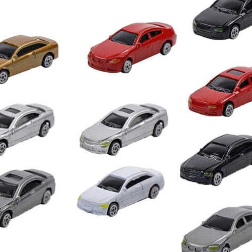 Ho Escala Modelo Mini Coche 1:87 Edificio Tren 60 Piezas