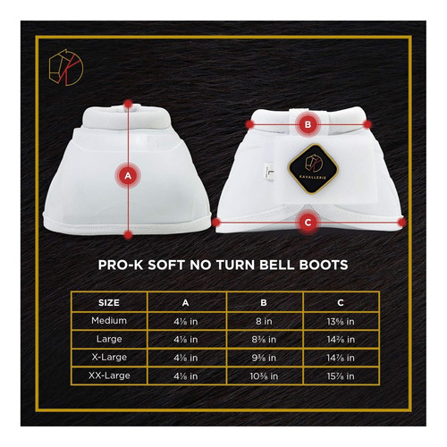 Kavallerie Pro-k Soft No Turn Bell Boots Ultimate Hoof Con Y