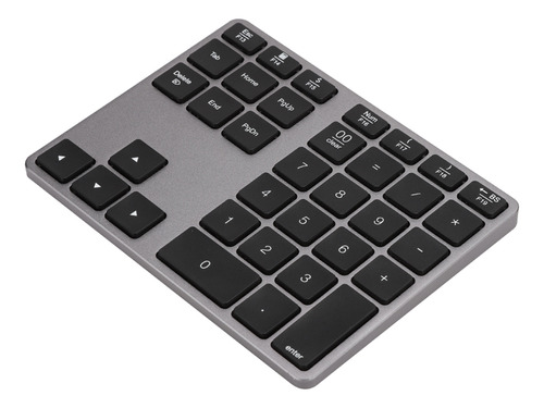 Teclado Numérico Bt308 De 35 Teclas, Recargable, Inalámbrico