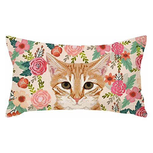 Fundas De Almohada De Retrato De Gato Atigrado Naranja ...