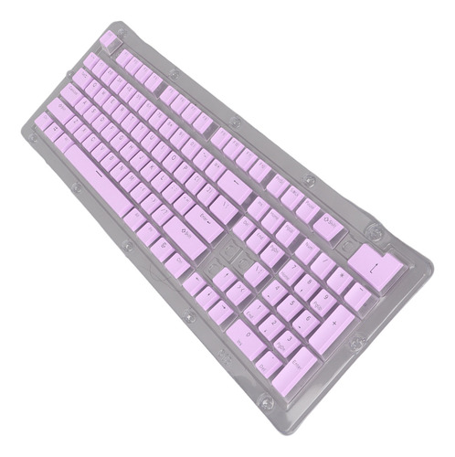 Teclas Violet Abs, 108 Teclas, Doble Capa, Dos Colores