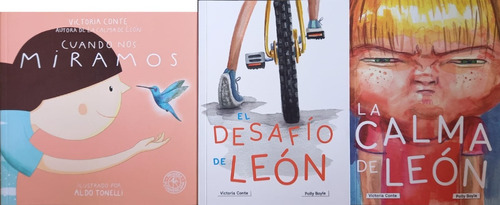 3 Libros - Desafío Calma León Miramos Sudamericana Abrazando