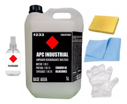 Limpiador 5l Industrial Sin Friccion Ideal Motores Taller