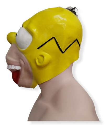 Mascara De Homero Simpson Color Amarillo