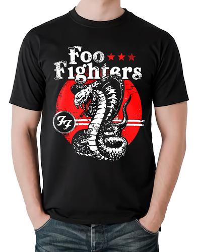 Camiseta Foo Fighters Banda Rock Riffs