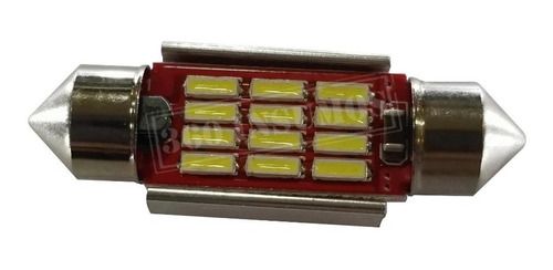 2 X Lampara Led Tubular 12 Leds Emulador Canbus 36mm