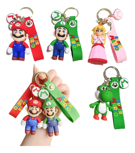 Llavero Colgante 3d Accesorio Mochila Super Mario 