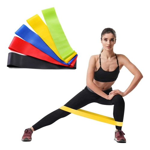 Bandas Elásticas Gym Resistencia 5 Unidades